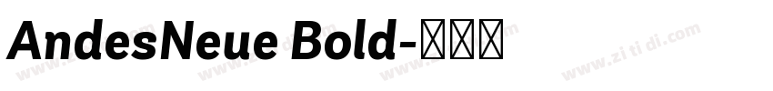 AndesNeue Bold字体转换